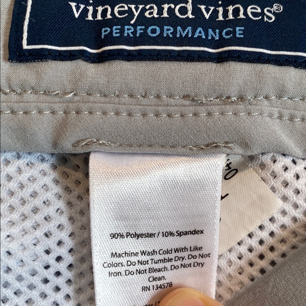 Vineyard Vines Performance Light Gray Flat Front … - image 6